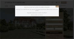 Desktop Screenshot of hotelclairlune.fr
